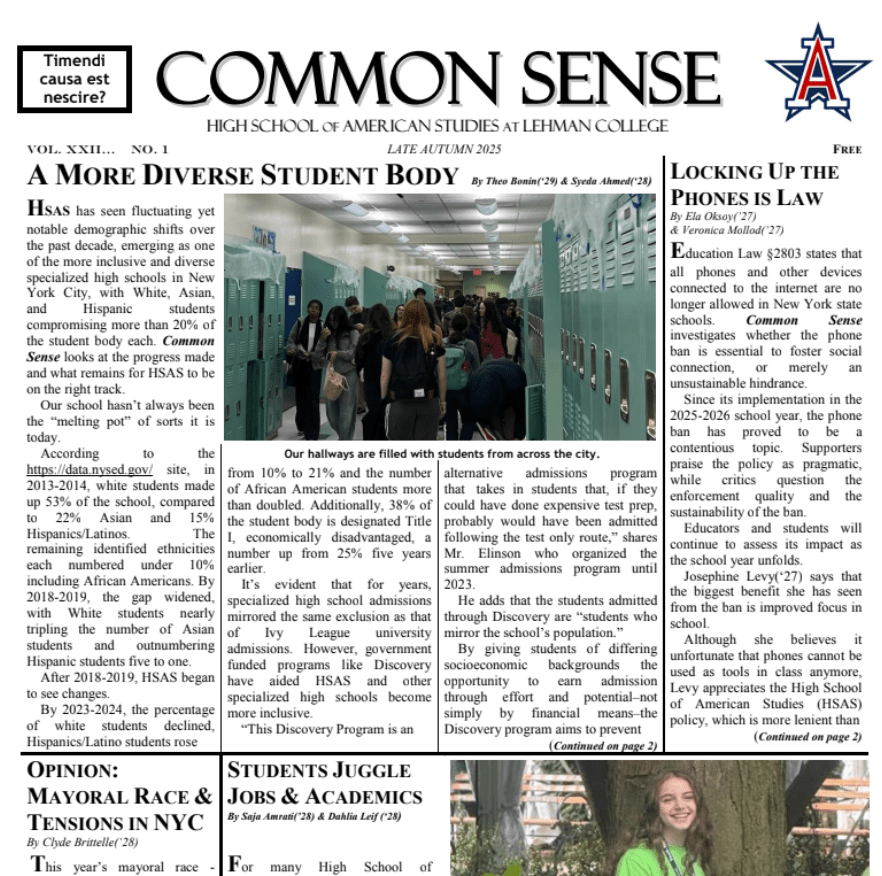 A Front Page of a newspaper