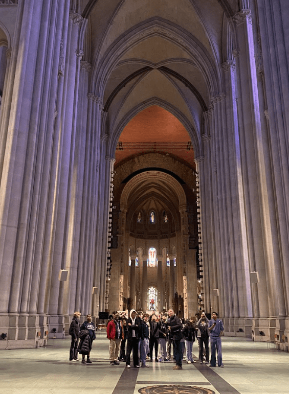 An interior image of the Cathedral from floor to ceiling.