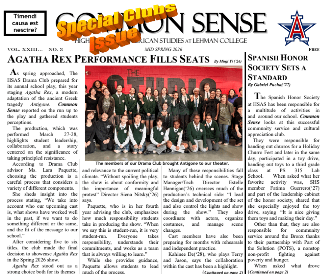 Mid Spring Cover Page of Newspaper.